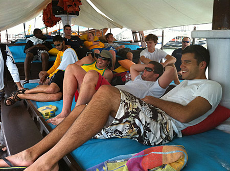 Case on a boat in Paraty, Brazil